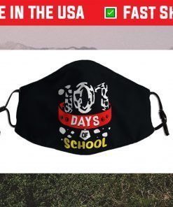 101 School Days Tshirt Dalmatian Dog 100th Sayings Cloth Face Mask
