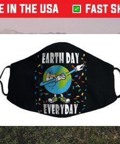 Dabbing Earth-Day Planet Gift Idea Funny Happy Love Us 2021 Face Mask
