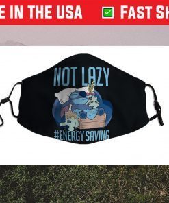 Disney Lilo & Stitch Not Lazy Energy Saving Gift Face Mask