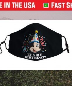 Disney Mickey Mouse Its My Birthday Filter Face Mask