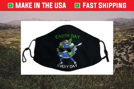Earth Day Every Day Science Recycle Environment Filter Face Mask