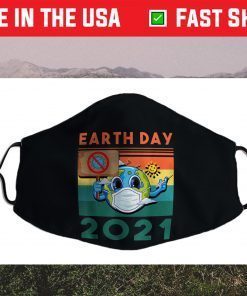 Funny Planet Earth Wearing Mask - Earth Day 2021 Filter Face Mask