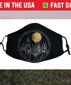 Harry Potter Hogwarts Full Moon Line Art Us 2021 Face Mask