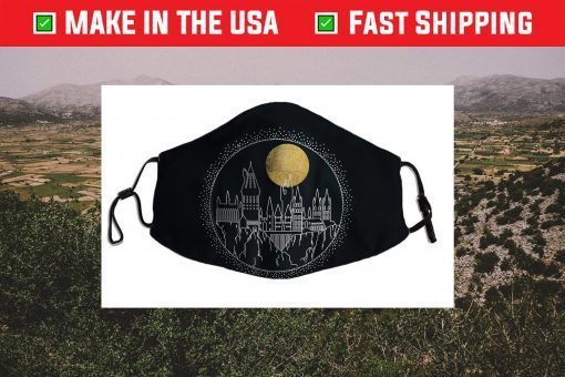 Harry Potter Hogwarts Full Moon Line Art Us 2021 Face Mask