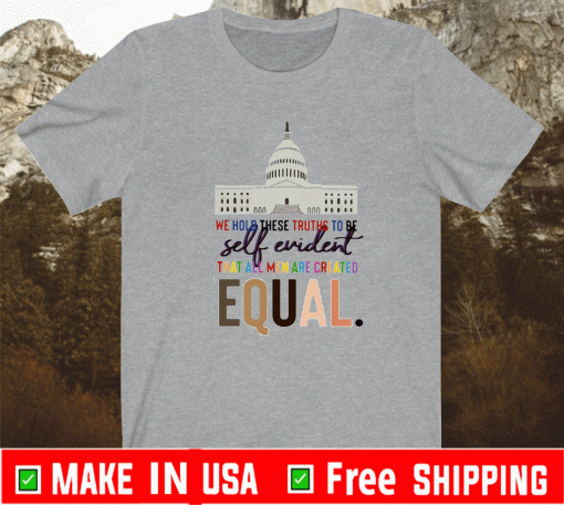 Lovely We Hold These Truths To Be Self Evident Created Equal Shirt