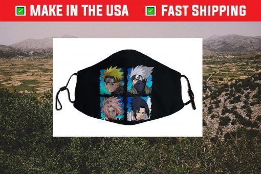 Naruto Shippuden 4 Heads Filter Face Mask