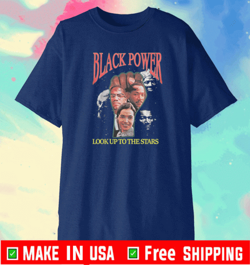 TYCUN YOURS TRULY BLACK POWER LOOK UP TO THE STARS SHIRT