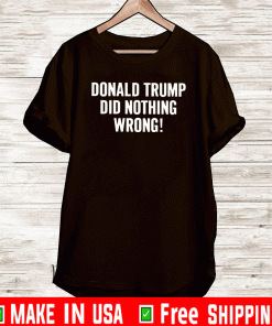 Trump Did Nothing Wrong Shirt
