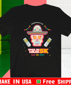 Nrc Cinco De Miles 5k Skull T-Shirt