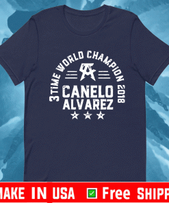 3 Time World Champion Canelo Alvarez Shirt