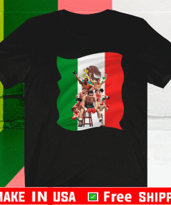 Canelo Alvarez World Champion Mexico Flag T-Shirt