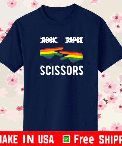 Buy Gay pride rock paper scissors Shirt