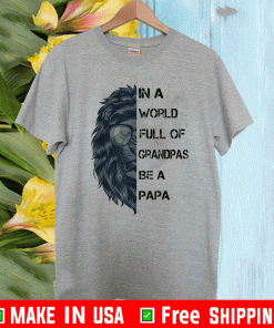 In A World Full Of Grandpas Be A Papa Shirt