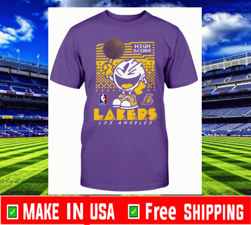 Pacman High Score Lakers Los Angeles Lakers Shirt