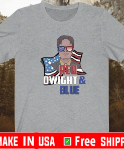 Red Dwight And Blue Tee Shirts