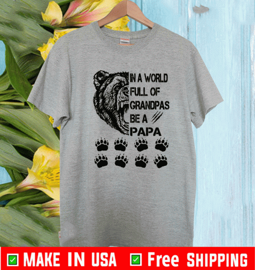 In A World Full Of Grandpas Be A Papa T-Shirt