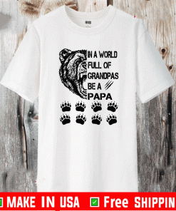 In A World Full Of Grandpas Be A Papa T-Shirt