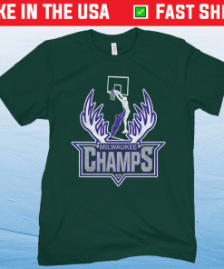 Milwaukee Bucks CHAMPS DUNK 2021 TShirt