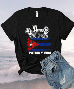 Patria y Vida pulover Viva Cuba Libre Ya se acabo TShirt