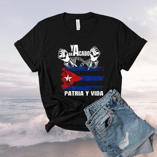 Patria y Vida pulover Viva Cuba Libre Ya se acabo TShirt