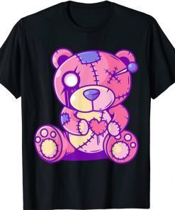Cute Pastel Goth Teddy Bear Japanese Anime Kawaii Menhera T-Shirt