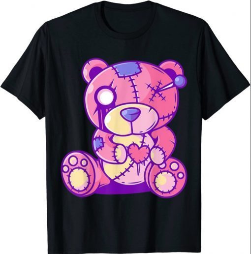 Cute Pastel Goth Teddy Bear Japanese Anime Kawaii Menhera T-Shirt