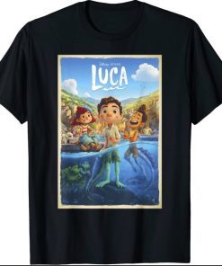Disney Pixar Luca Movie Poster T-Shirt