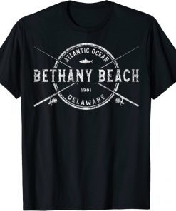 Bethany Beach Vintage Fishing Unisex T-Shirt