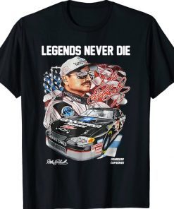 Legend Never Die Dales Earnhardts Signatures T-Shirt