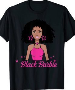 Black-Barbie Melanin Girl Afro Women T-Shirt