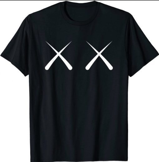 Aesthetic KAWS X Eyes Streetwear Art Fashion Hype Graphic T-Shirt