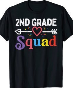2nd Grade Squad Second First Day Of School Boys Girl Teacher Tee Shirts