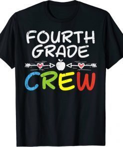 4th Fourth Grade Crew First Day Of School Boys Girls Teacher 2021 T-Shirt