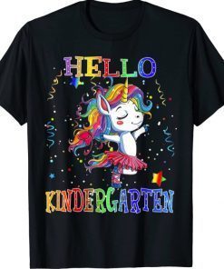 Hello Kindergarten Unicorn Back To School Unisex TShirts