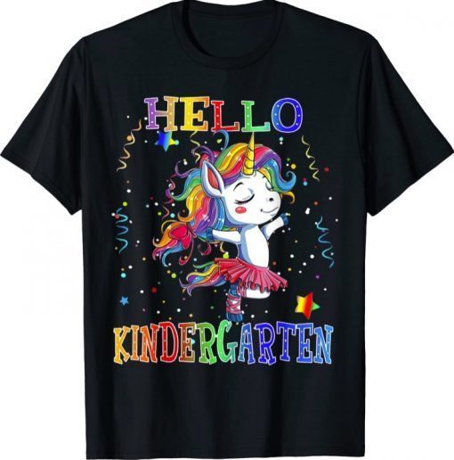 Hello Kindergarten Unicorn Back To School Unisex TShirts