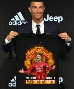 TShirt Welcome Cristiano Ronaldo Back To Manchester United Unisex