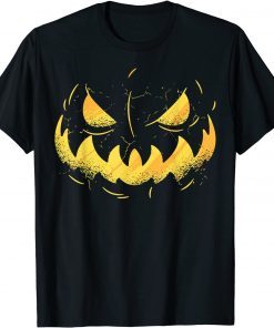 Funny Halloween Pumpkin Face Jack O Lantern T-Shirt