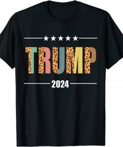 Trump 2024 Leopard Print Trump Shirt Republican Men Women T-Shirt