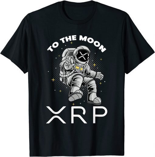 XRP To The Moon Ripple XRP Crypto Gifts Bitcoin HODL Coin T-Shirt
