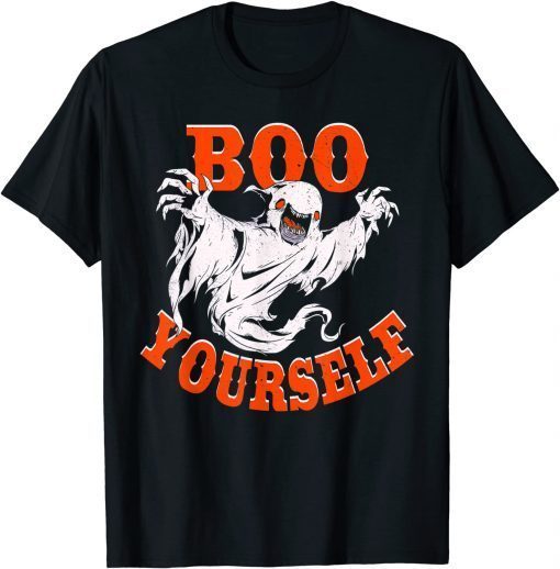 Boo Yourself Ghost For Halloween Party Tee Shirt