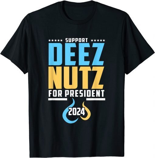 2021 Deez Nutz For President 2024 USA America Funny Political T-Shirt