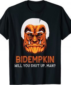 2021 Bidempkin Shirt 2021 Spooky Pumpkin Biden Halloween Funny T-Shirt