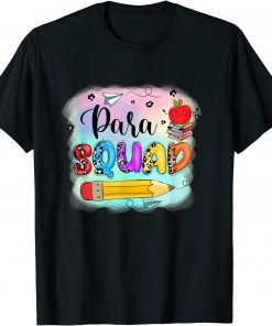 Leopard Para Squad Paraprofessional Teachers Back to School Shirts