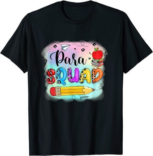 Leopard Para Squad Paraprofessional Teachers Back to School Shirts