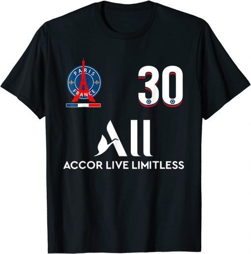 Messis Loves Paris PSGS France For Soccer Fans No30 FC Funny T-ShirtMessis Loves Paris PSGS France For Soccer Fans No30 FC Funny T-Shirt