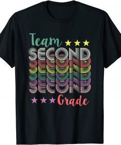 Team 2nd Second Grade Teacher Back To School Vintage T-Shirt