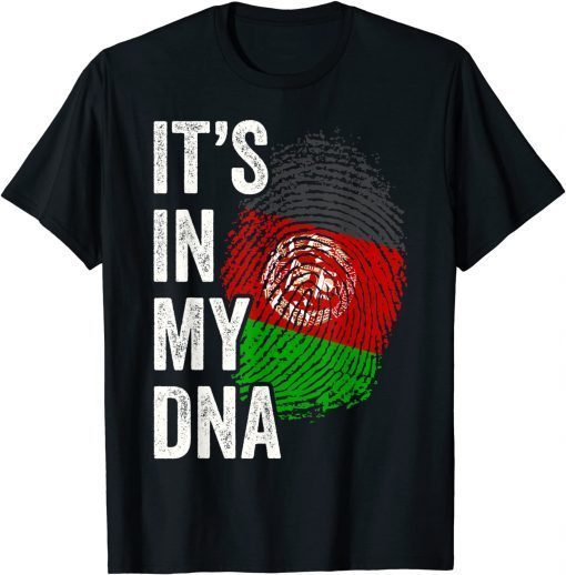 ITS IN MY DNA Afghanistan Flag Afghan Roots Pride Genetic Unisex T-Shirt