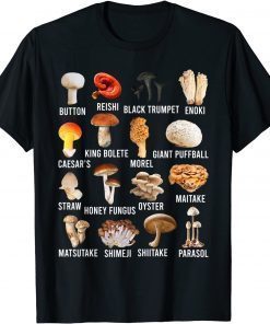 2021 Cottagecore Aesthetic Fungi Foraging Mushroom Mycology Funny T-Shirt