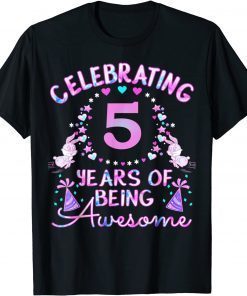 TShirt Kids Celebrating 5 Years of Being Awesome! 5 Old Birthday