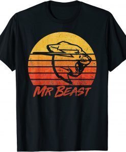 Vintage Retro Mr Game Funny Mr Gaming Sunset Silhouette Classic T-Shirt